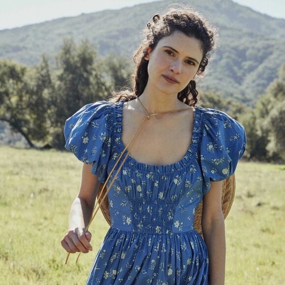 Doen Deia blue bouton de rose dress - Picture 2 of 6